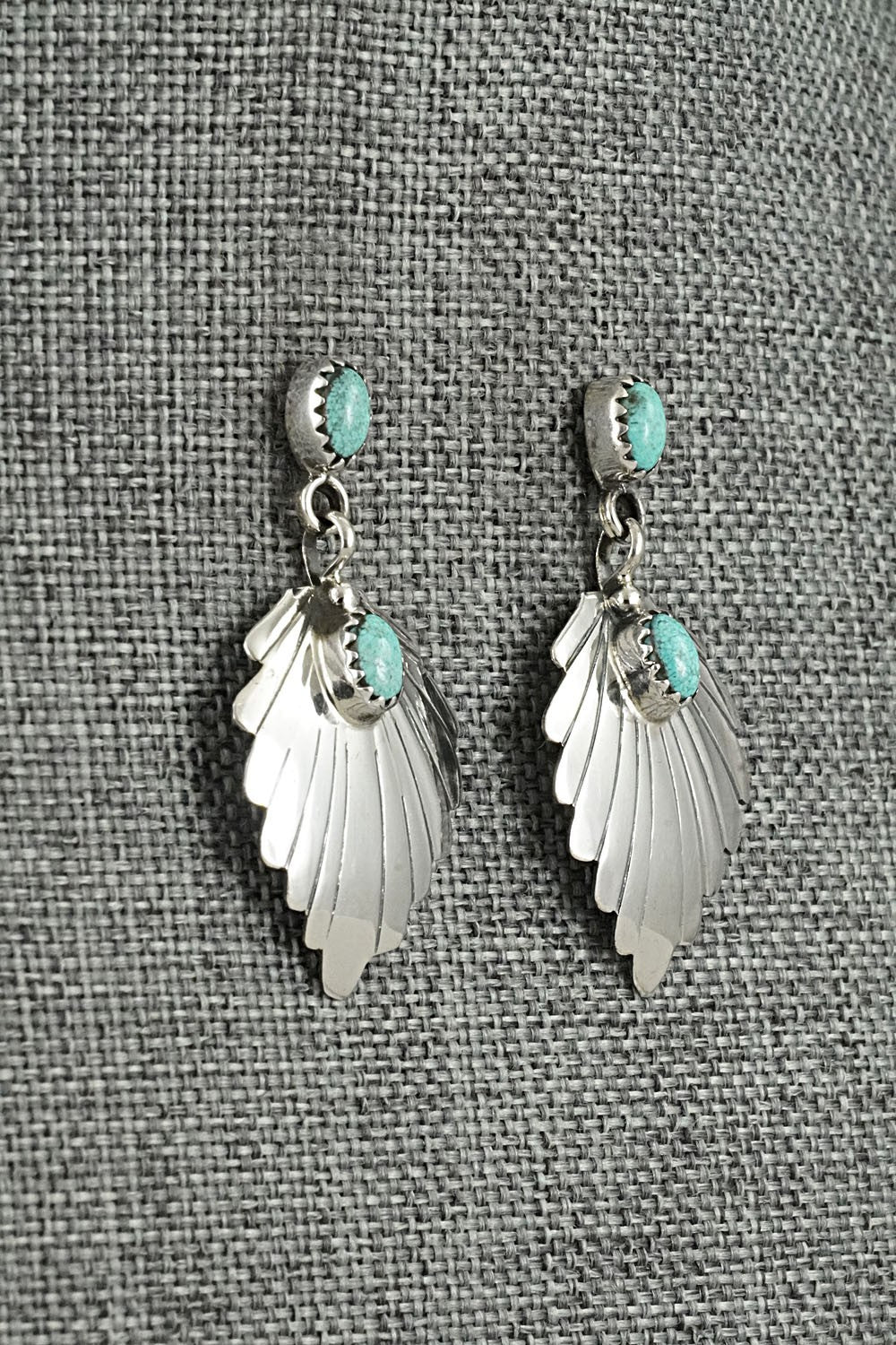 Turquoise & Sterling Silver Earrings - Genevieve Francisco