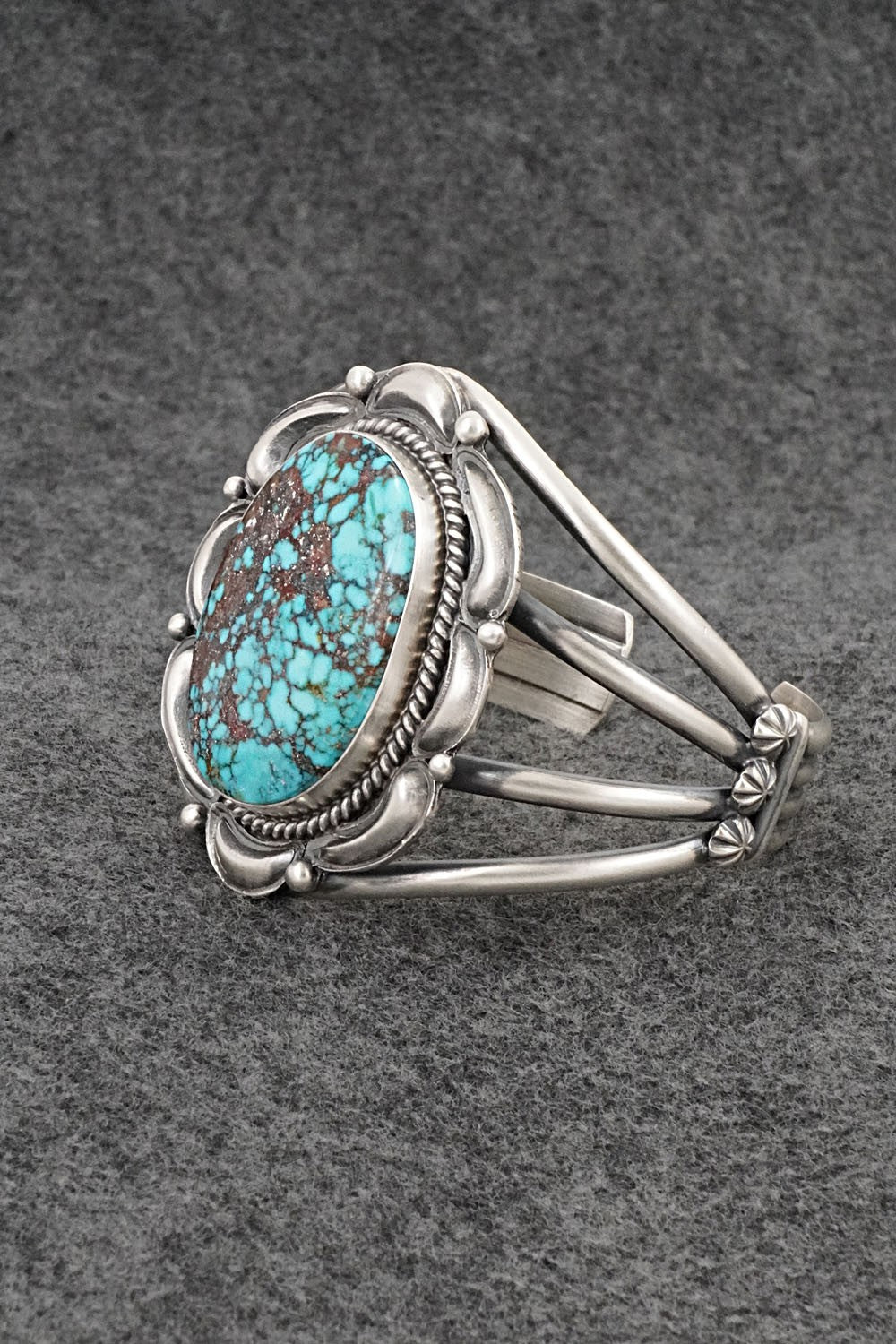 Turquoise & Sterling Silver Bracelet - Raymond Delgarito