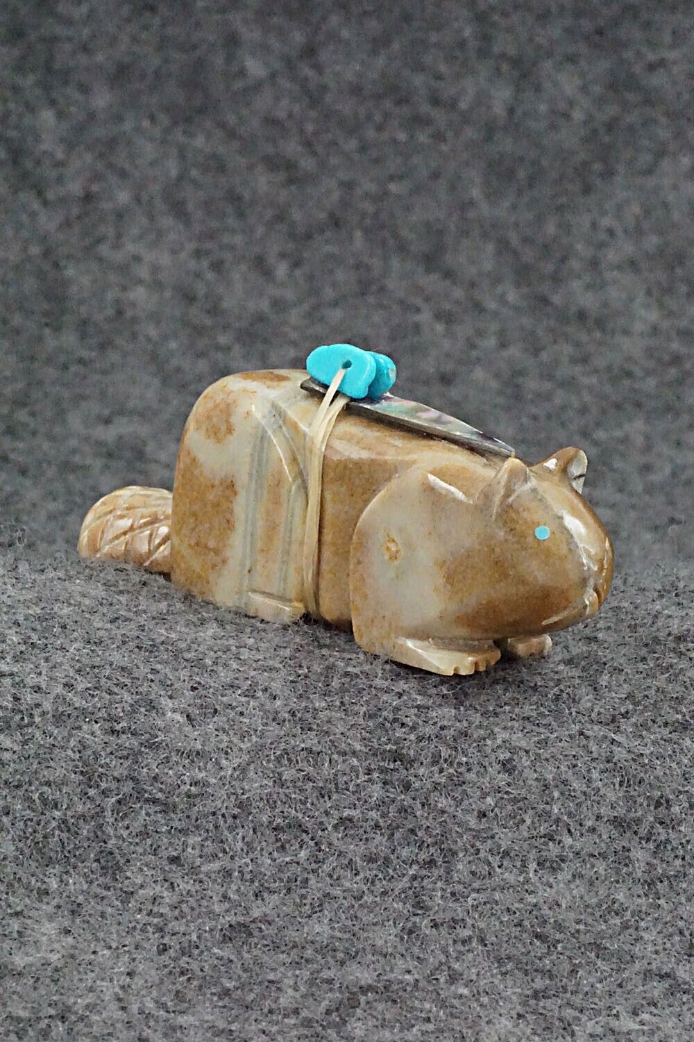 Beaver Zuni Fetish Carving - Alex Tsethlikai