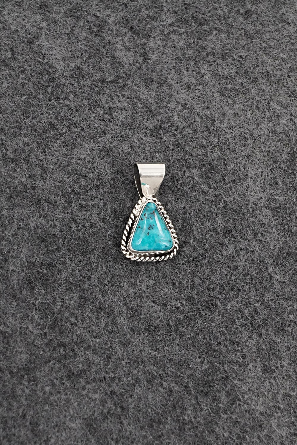 Turquoise & Sterling Silver Pendant - Rena Begay