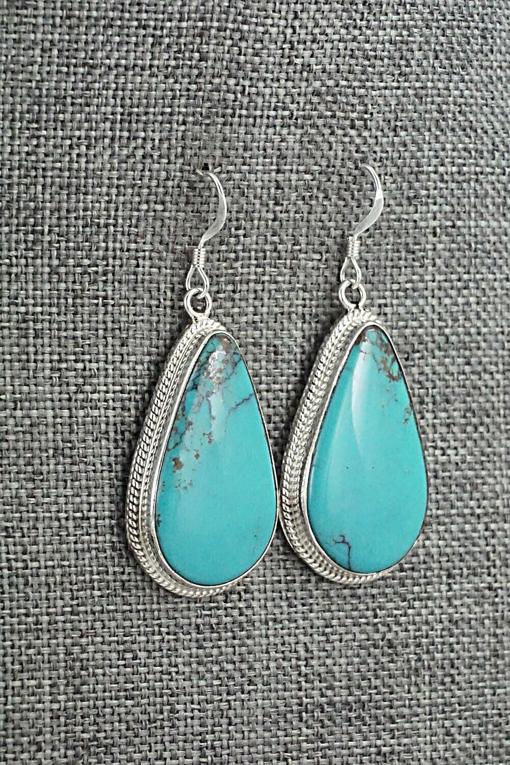 Turquoise & Sterling Silver Earrings - Sharon McCarthy