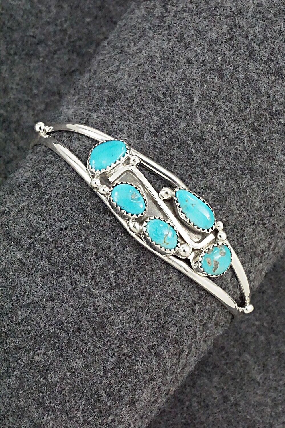 Turquoise & Sterling Silver Bracelet - Roberta Begay