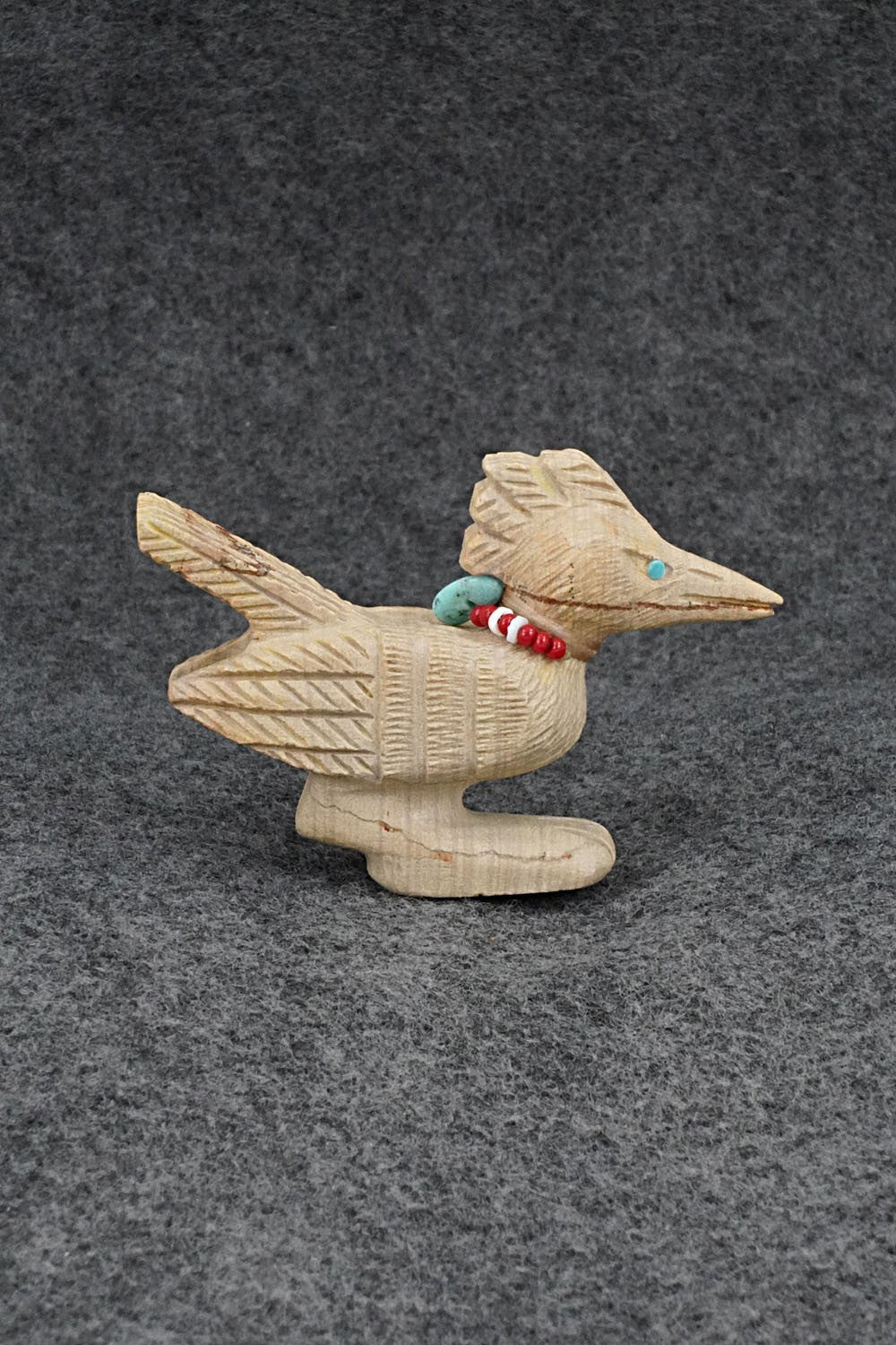 Roadrunner Zuni Fetish Carving - Douglas Martza