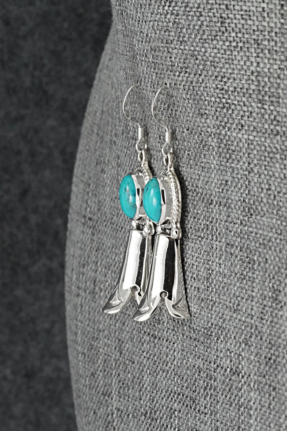 Turquoise & Sterling Silver Earrings - Sharon McCarthy
