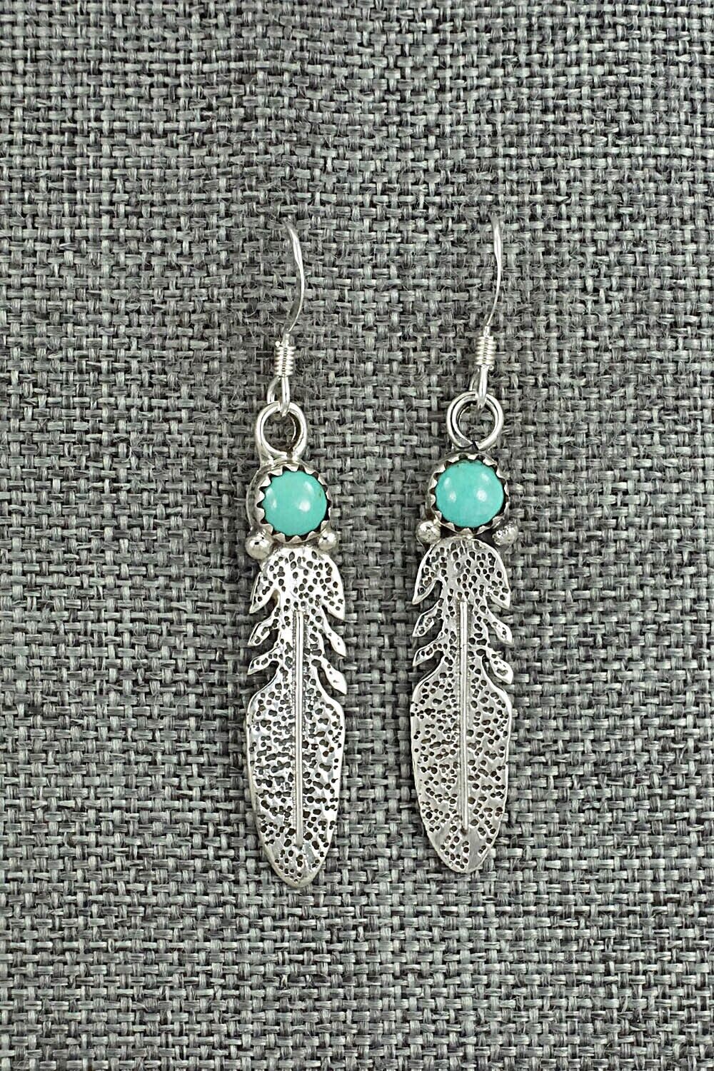 Turquoise & Sterling Silver Earrings - Sharon McCarthy