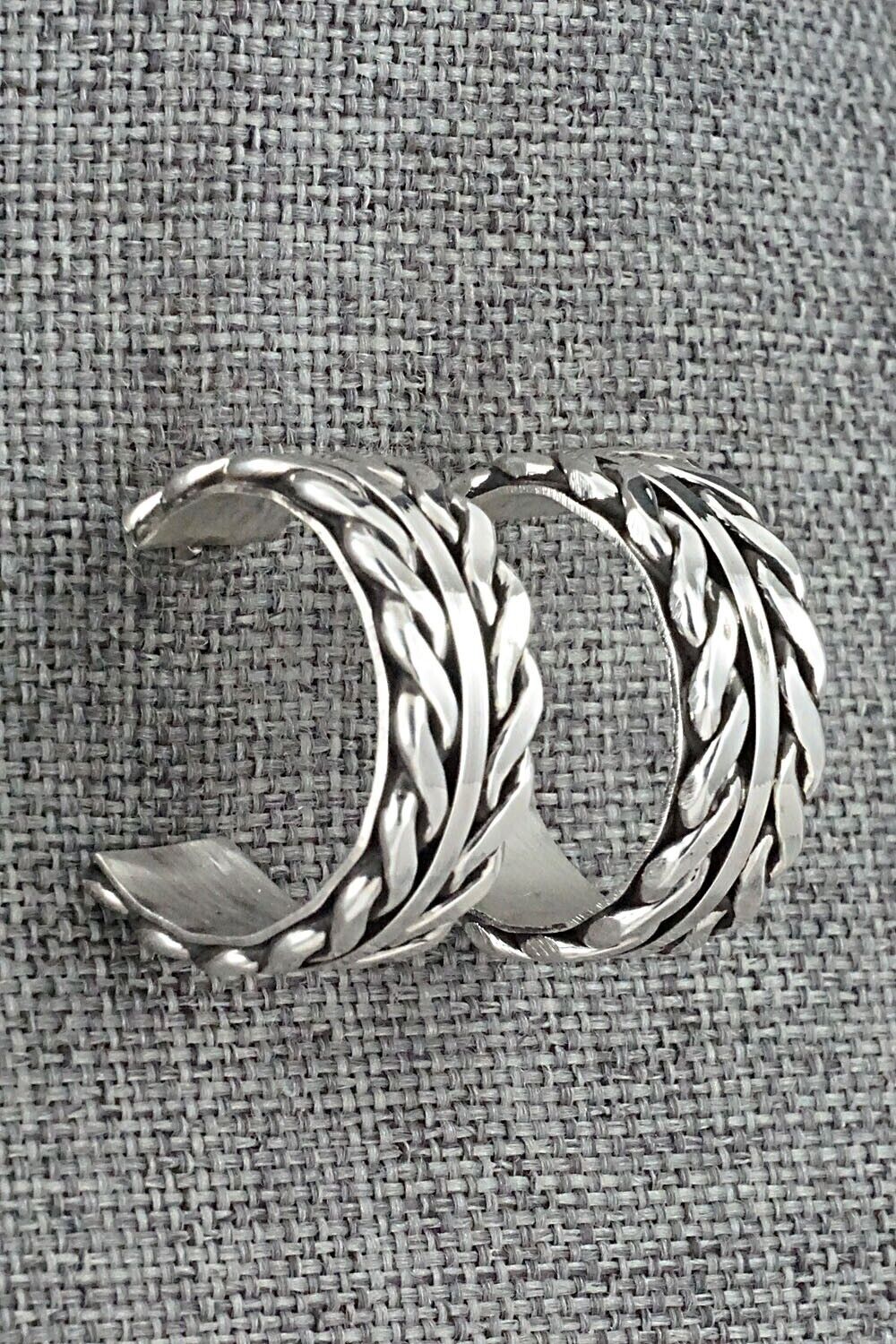 Sterling Silver Hoop Earrings - Tom Hawk