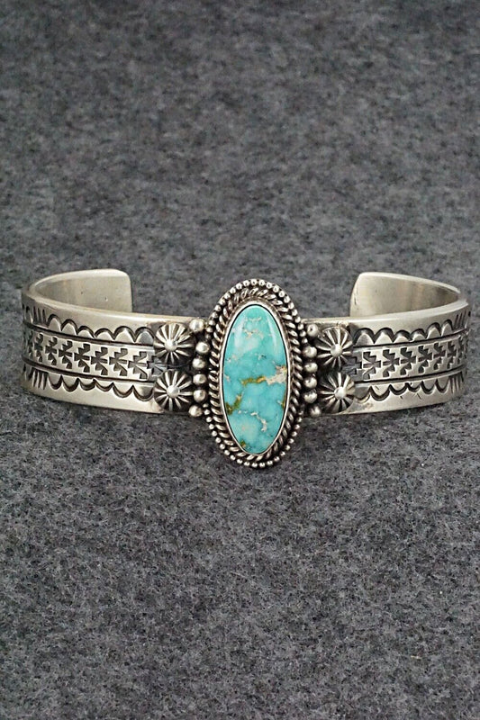 Turquoise & Sterling Silver Bracelet - Michael Calladitto