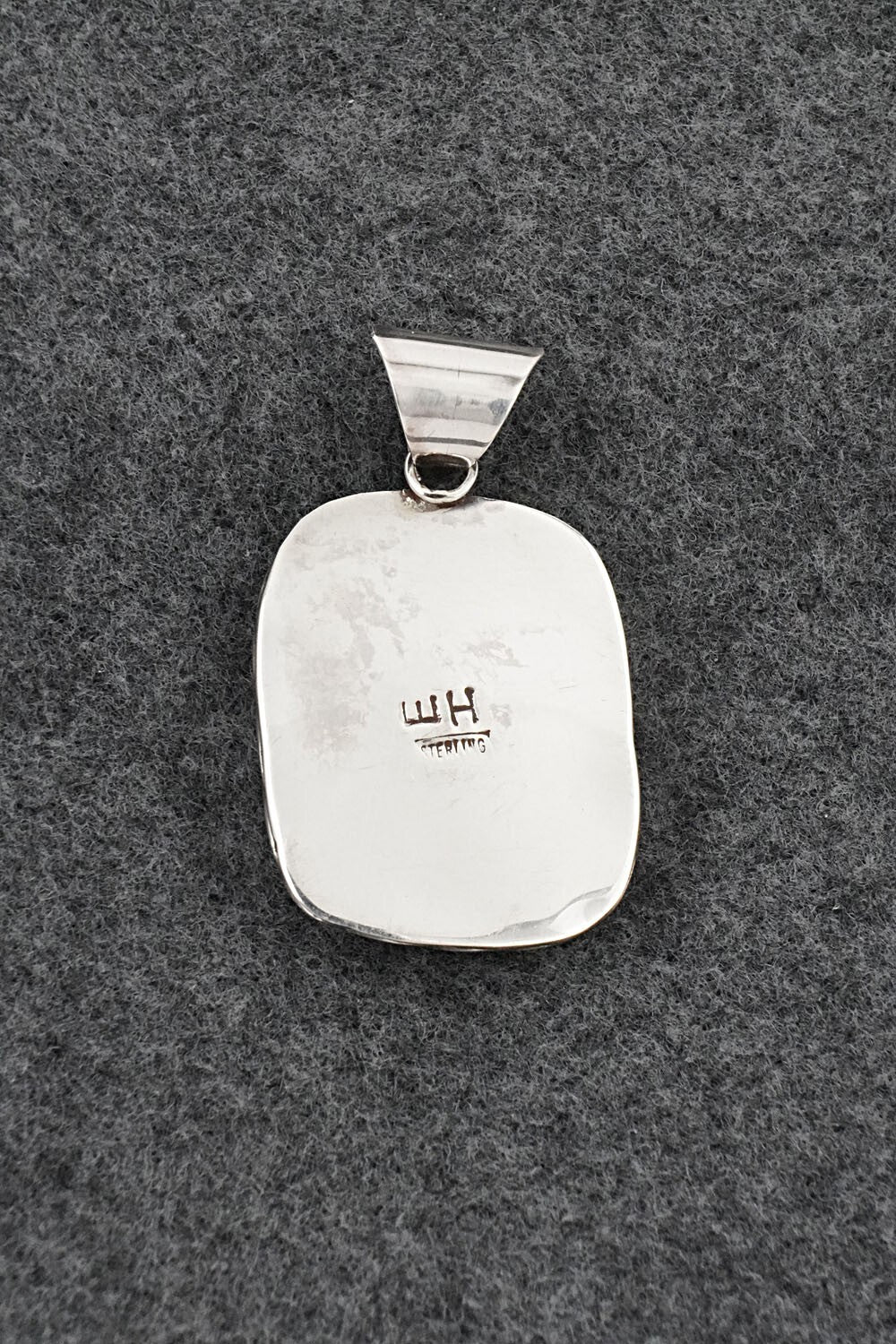 White Buffalo & Sterling Silver Pendant - Ernest Hawthorne