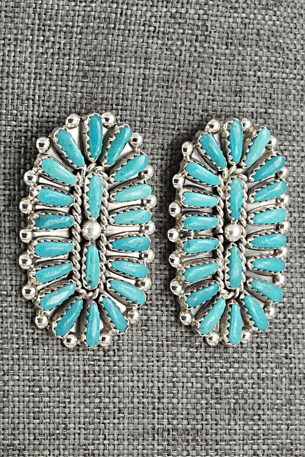 Turquoise & Sterling Silver Earrings - Philena Byjoe