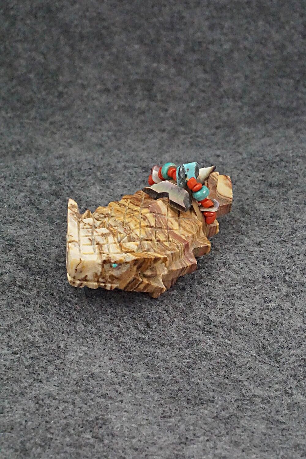 Horned Toad Zuni Fetish Carving - Douglas Martza