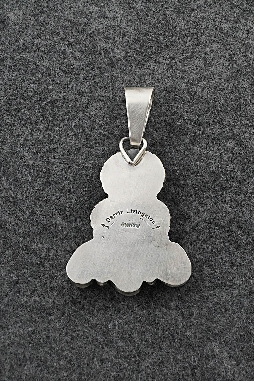Turquoise & Sterling Silver Pendant - Darrin Livingston