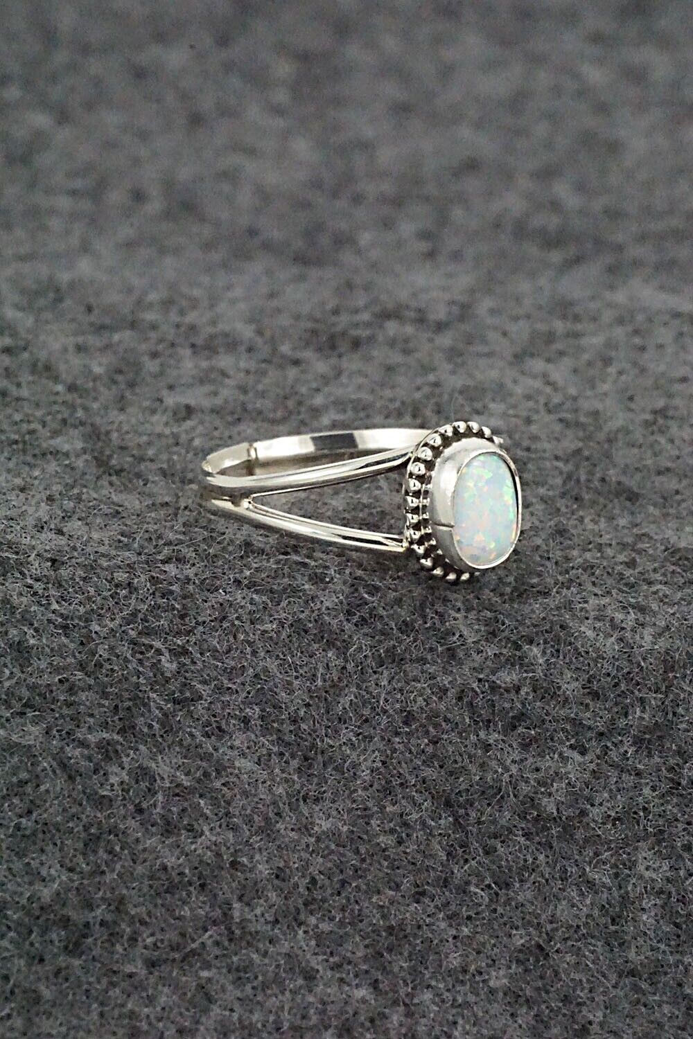 Opalite & Sterling Silver Ring - Jan Mariano - Size 8.5