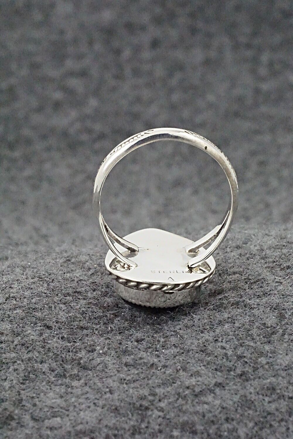 Onyx & Sterling Silver Ring - Arlene Lewis - Size 10