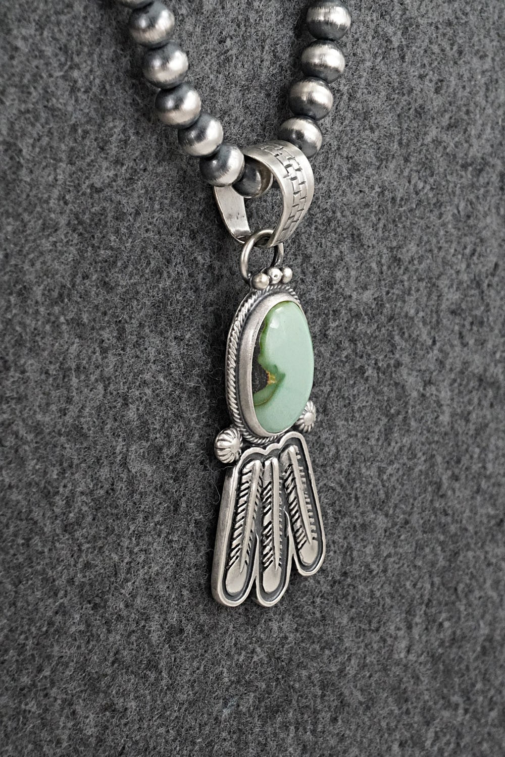 Turquoise & Sterling Silver Necklace - Verley Betone