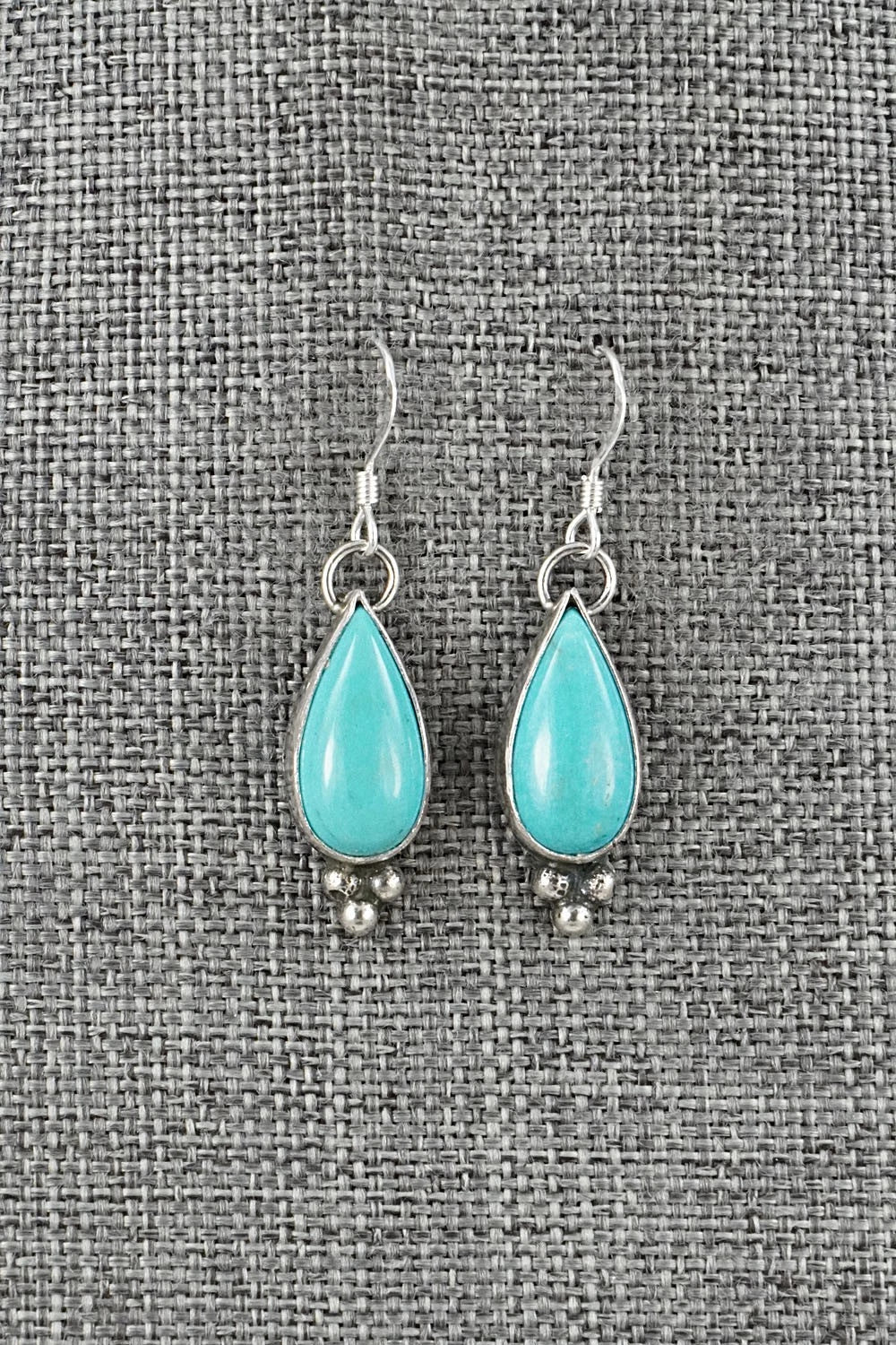 Turquoise & Sterling Silver Earrings - Robinson Martinez