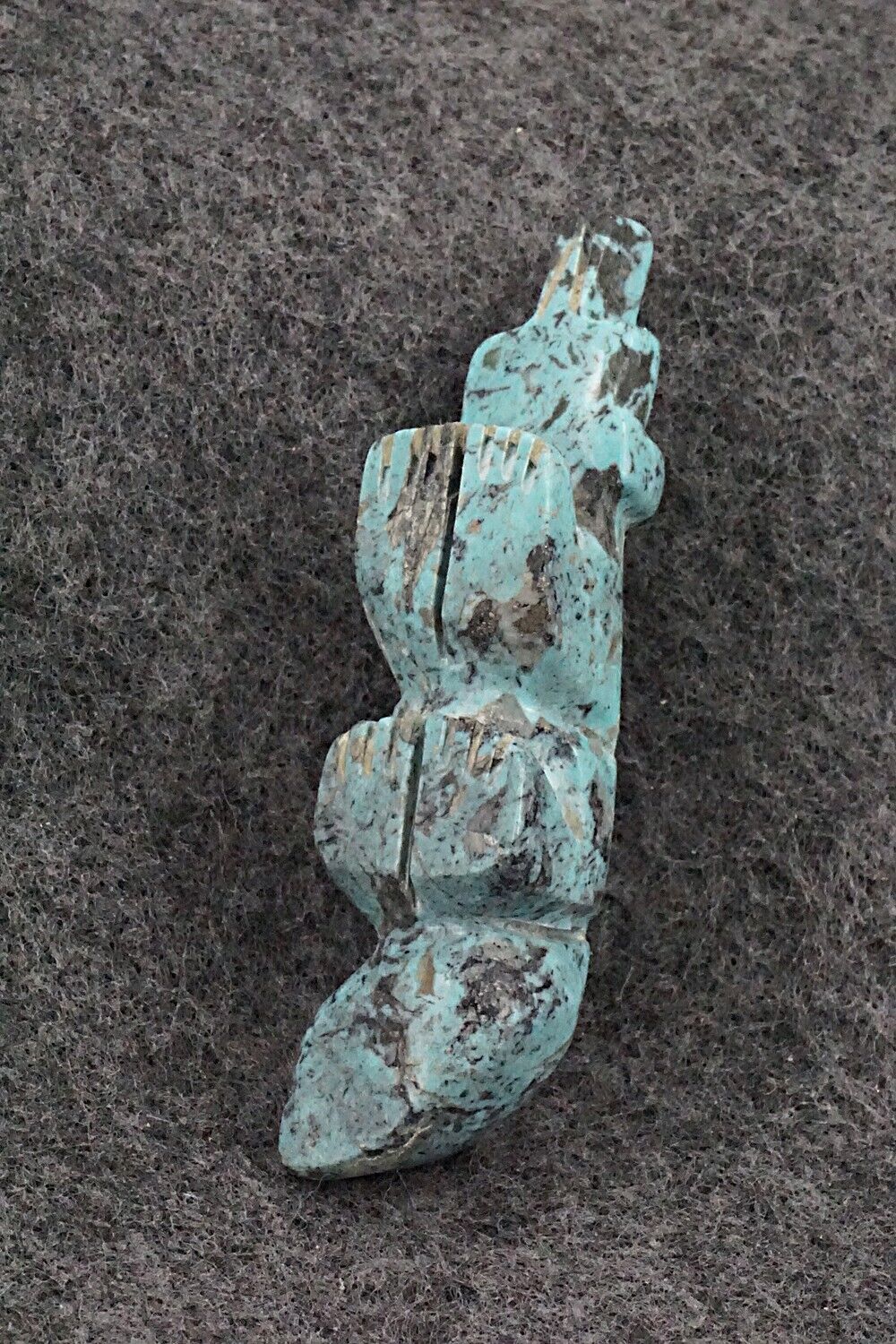 Wolf Zuni Fetish Carving - Reynold Lunasee