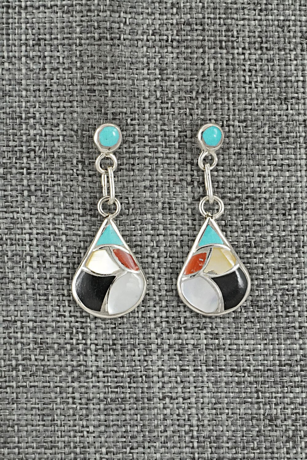 Multi-Stone & Sterling Silver Earrings - Orena Leekya