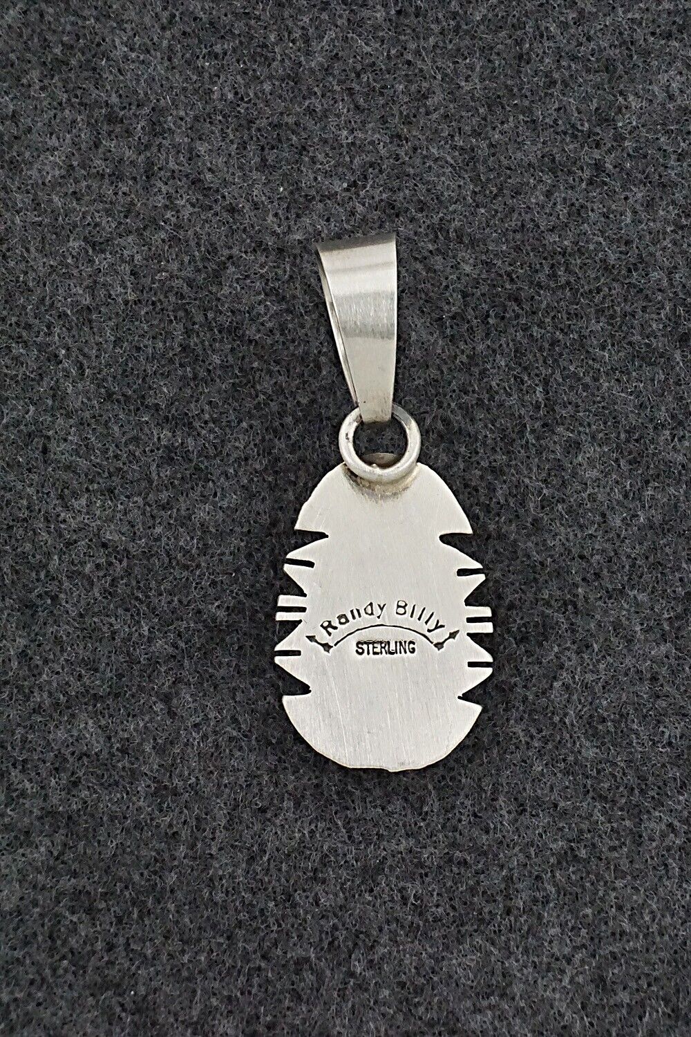 Turquoise & Sterling Silver Pendant - Randy Billy