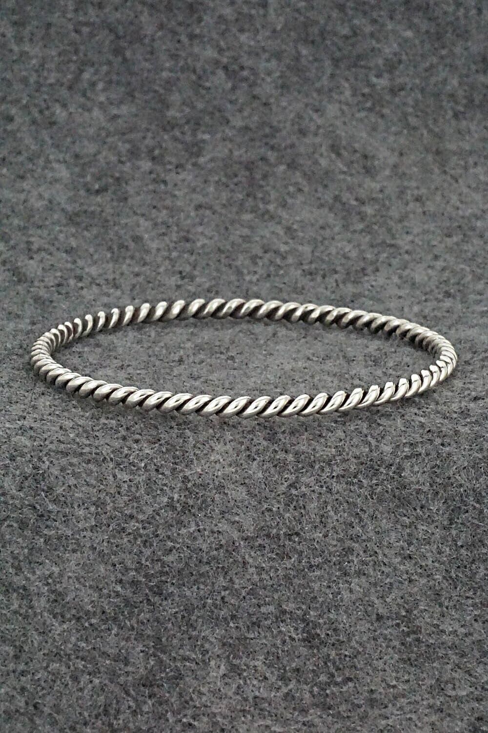 Sterling Silver Bangle Bracelet - Elaine Tahe