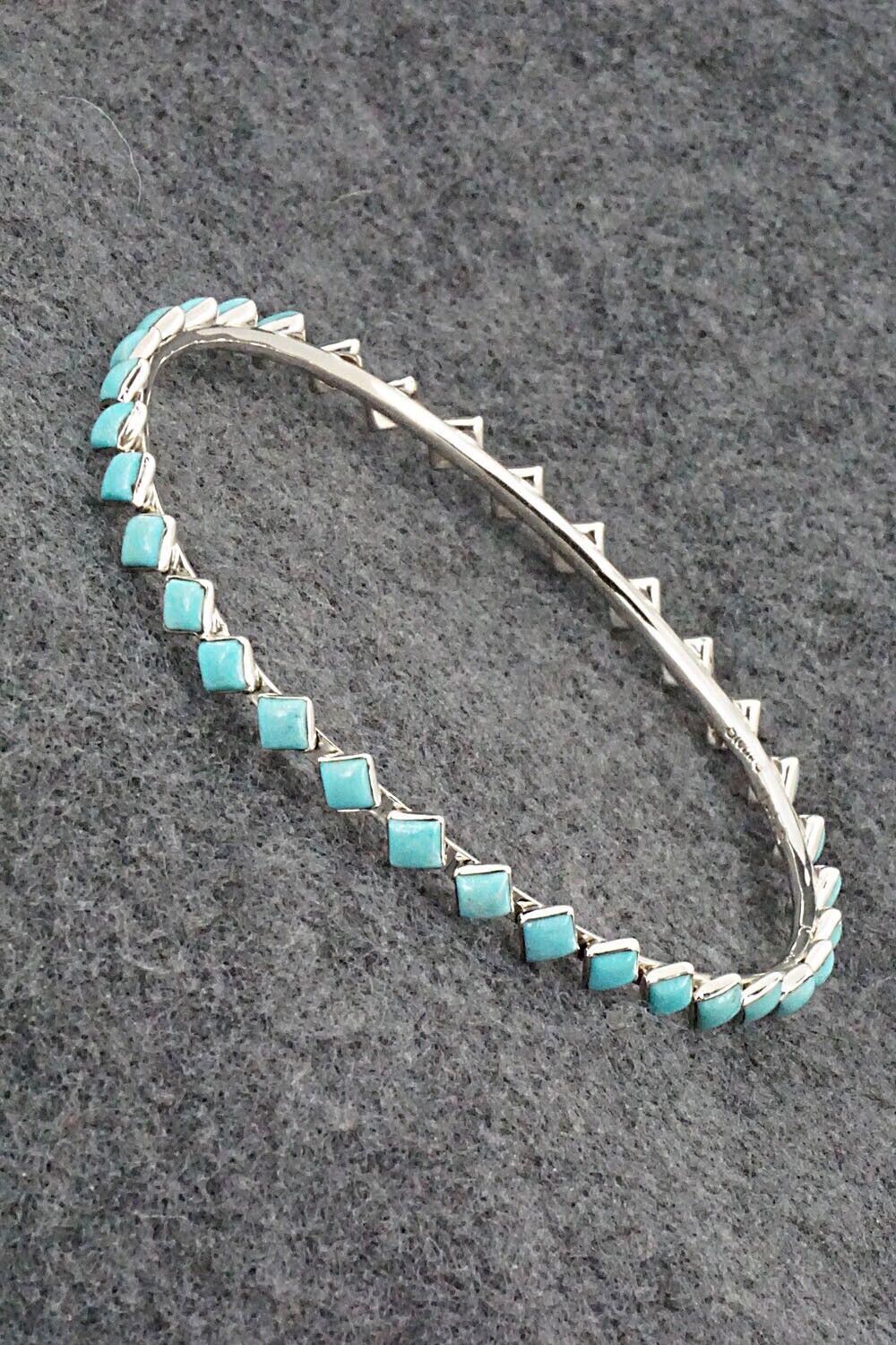 Turquoise & Sterling Silver Bangle Bracelet - Jimmy Garcia
