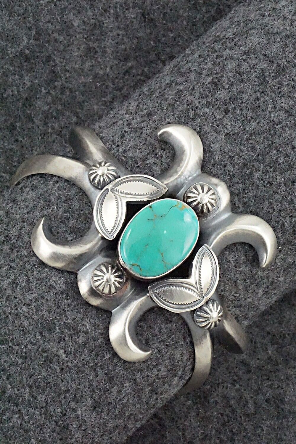 Turquoise & Sterling Silver Bracelet - Henry Morgan