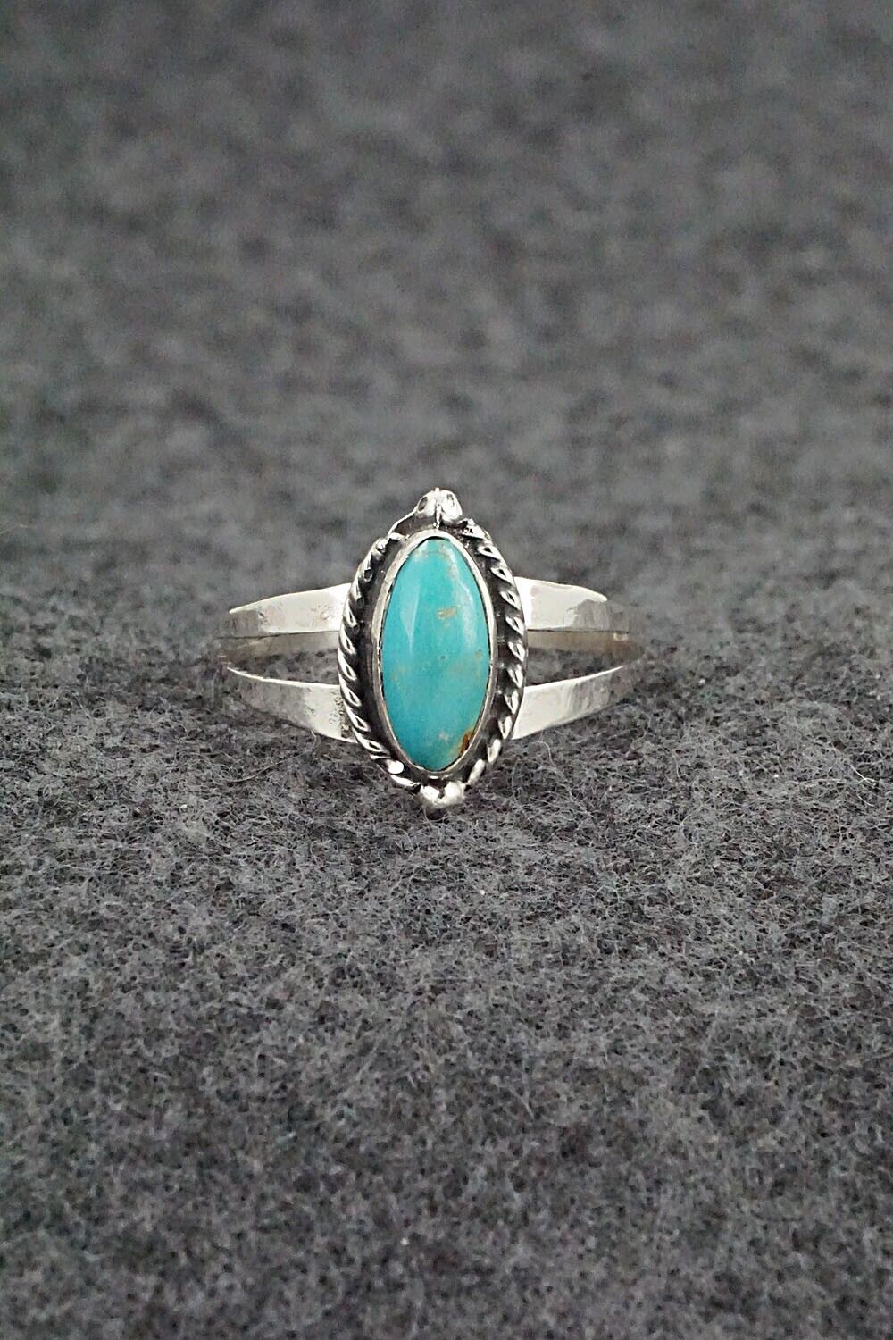 Turquoise & Sterling Silver Ring - Alice Rose Saunders - Size 8.75