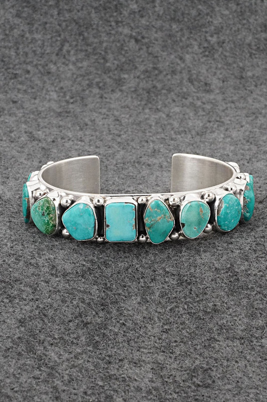 Turquoise & Sterling Silver Bracelet - Mark Yazzie