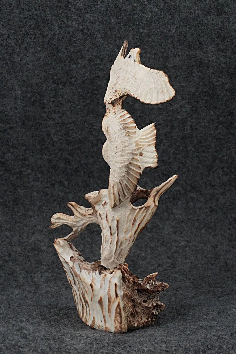 Owl & Eagle Zuni Fetish Carving - Ruben Najera