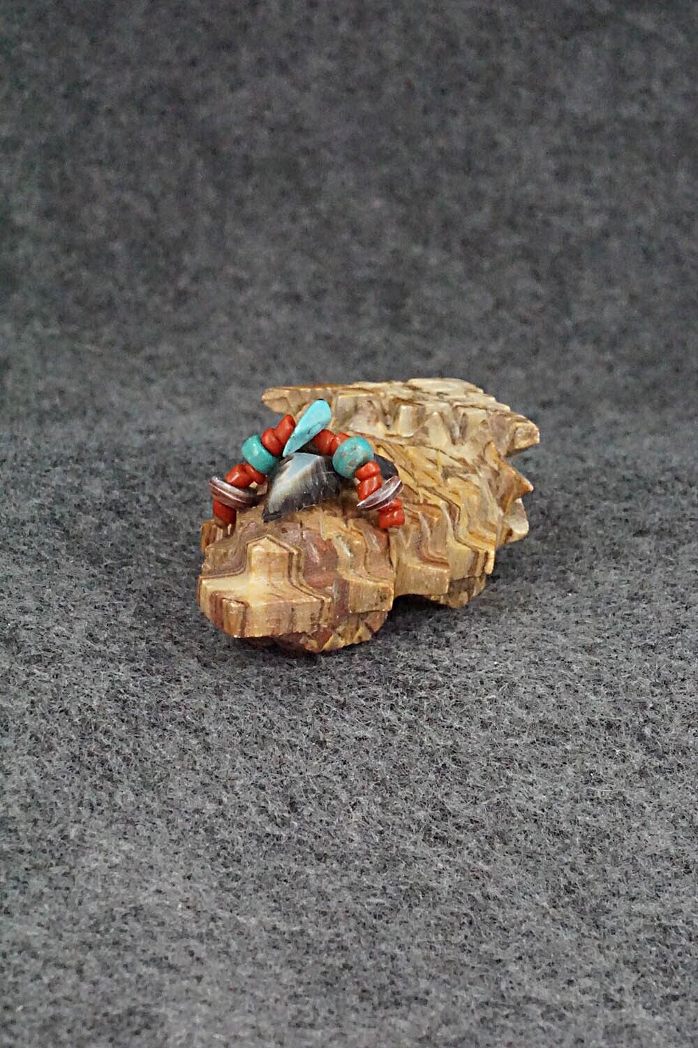 Horned Toad Zuni Fetish Carving - Douglas Martza