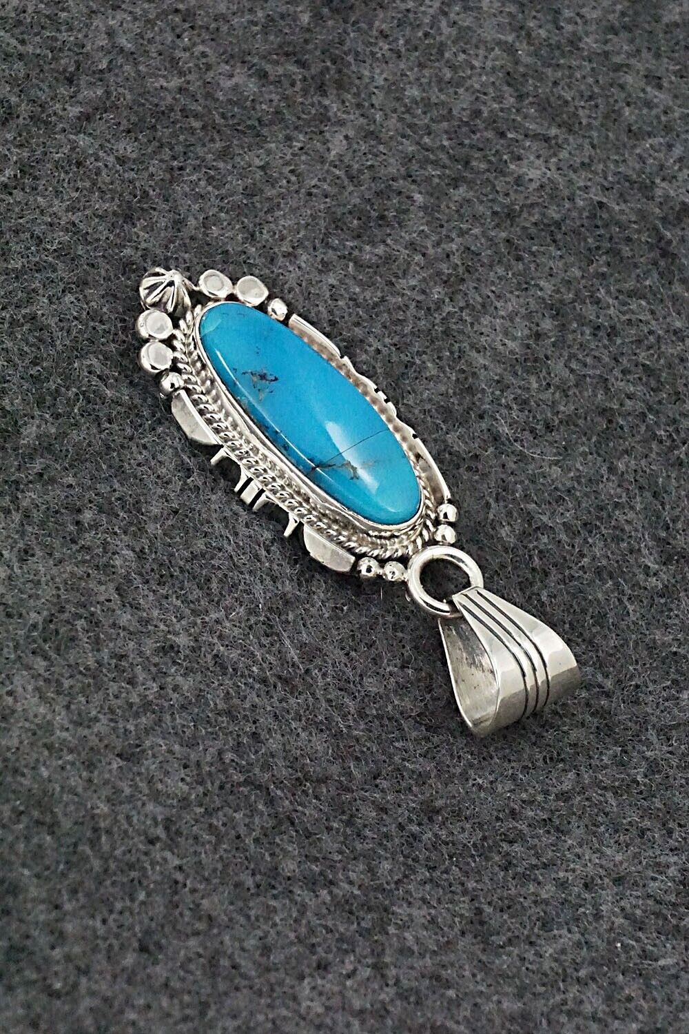 Turquoise & Sterling Silver Pendant - Daniel Benally