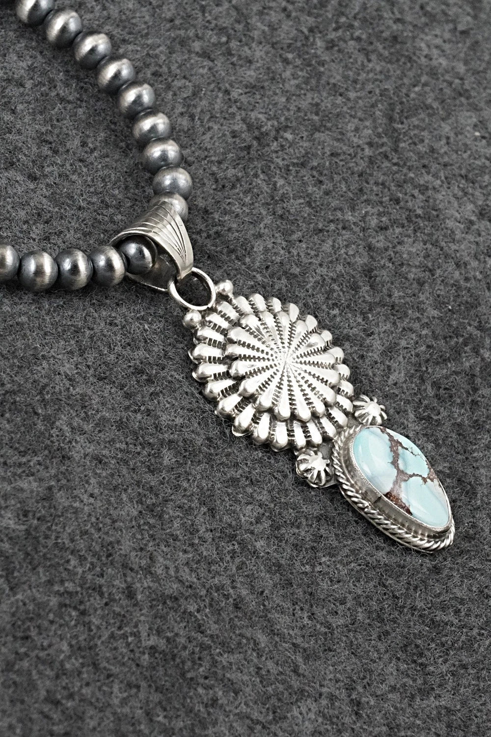 Turquoise & Sterling Silver Necklace - Sharon McCarthy