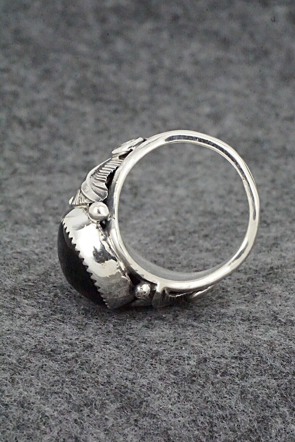 Onyx & Sterling Silver Ring - Darrell Morgan - Size 9