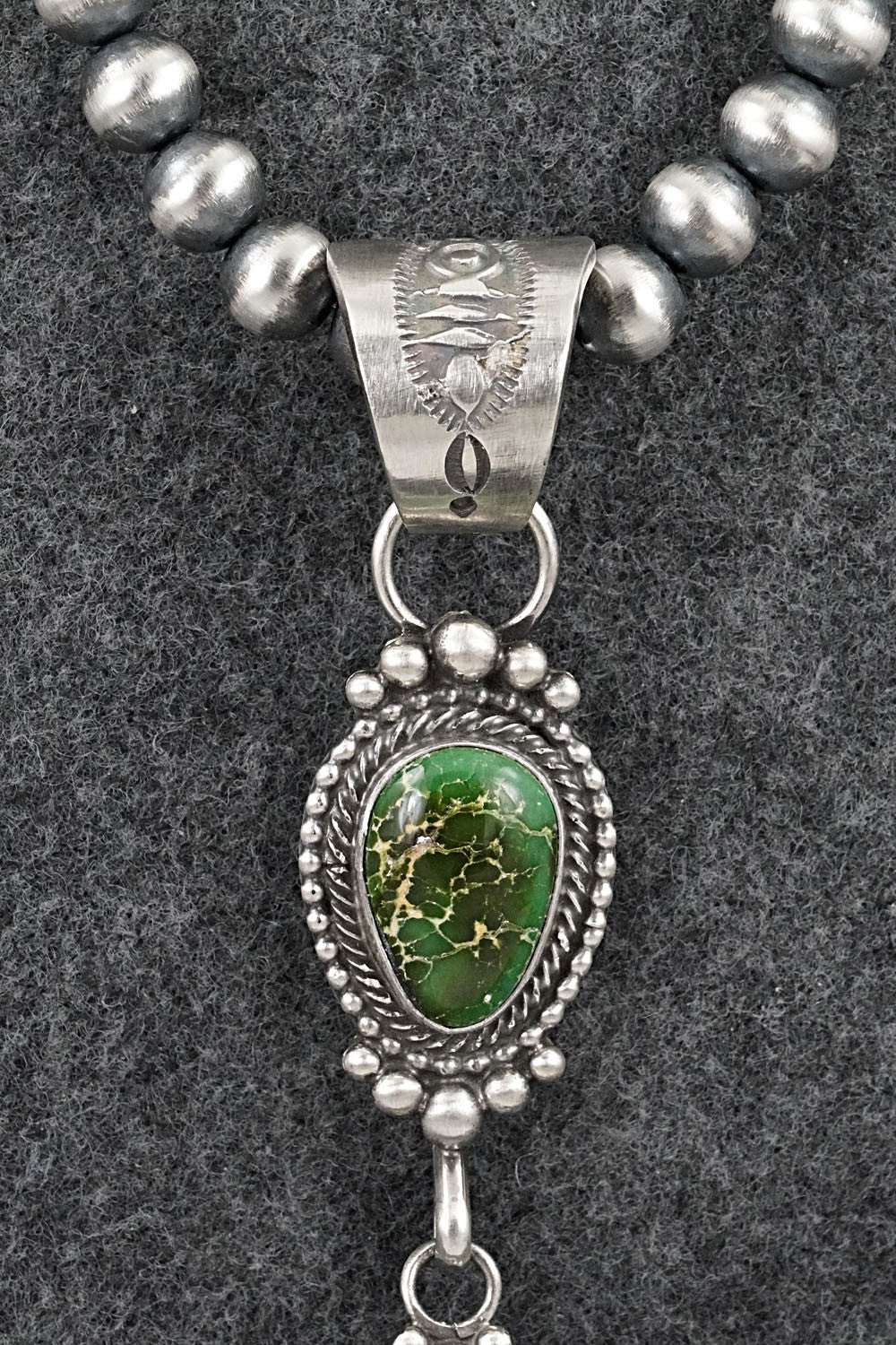 Turquoise & Sterling Silver Necklace - Tom Lewis