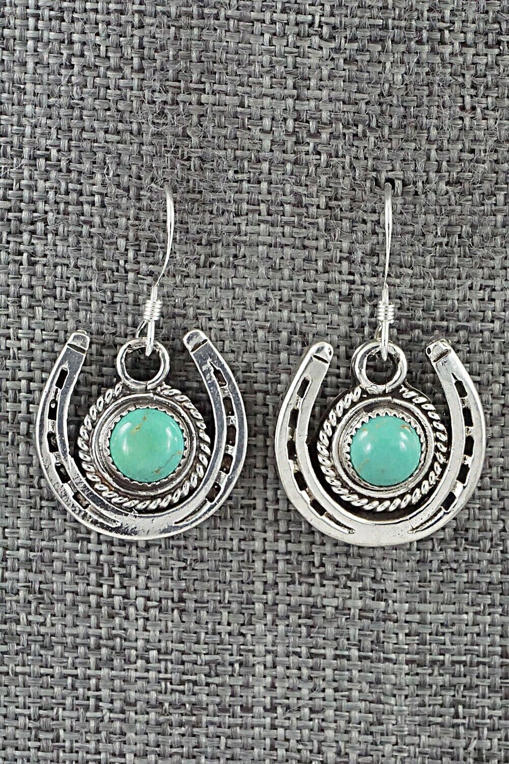 Turquoise and Sterling Silver Earrings - Sharon McCarthy