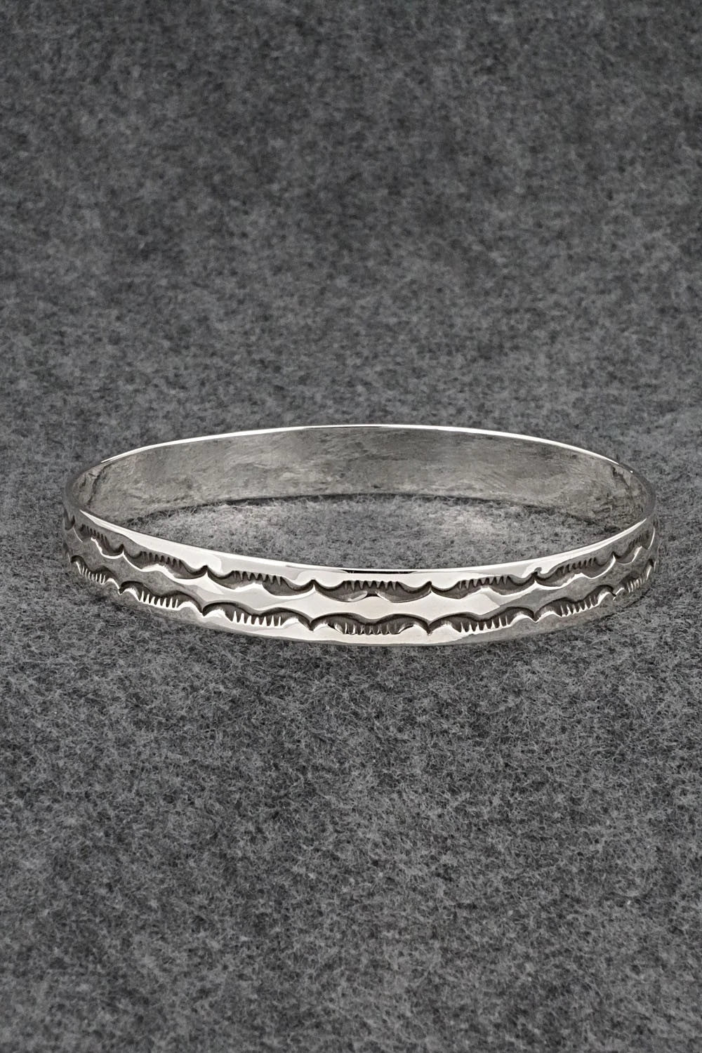 Sterling Silver Bangle Bracelet - Roland Dixson