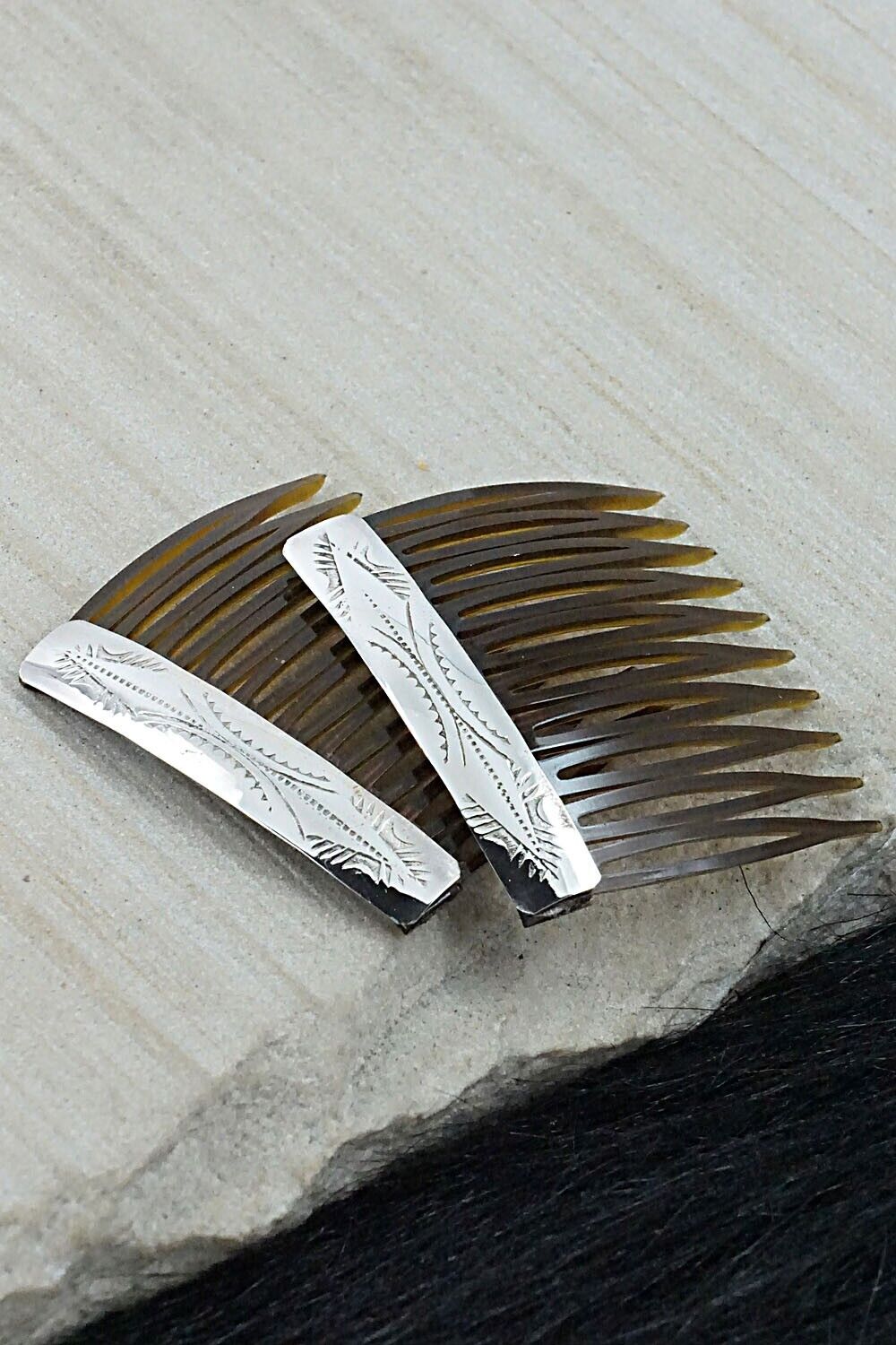 Sterling Silver Hair Combs - Randall Dalgai