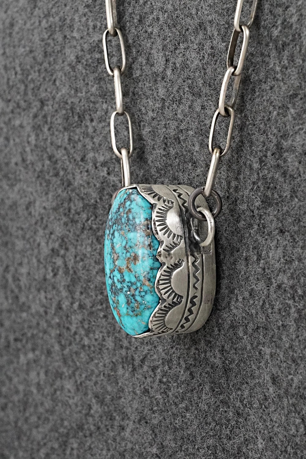 Turquoise & Sterling Silver Necklace - Randy Boyd