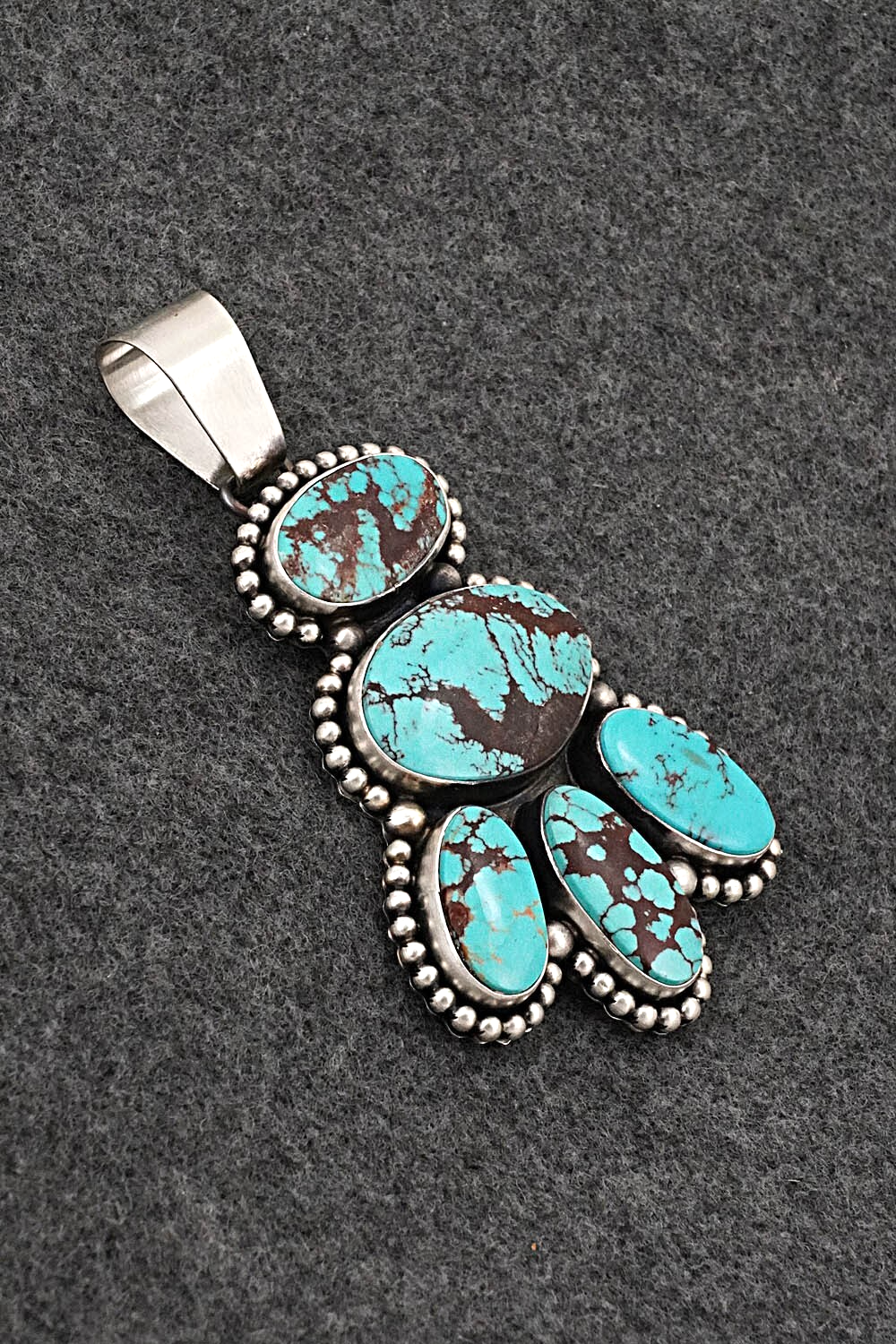 Turquoise & Sterling Silver Pendant and Earrings Set - Paul Livingston