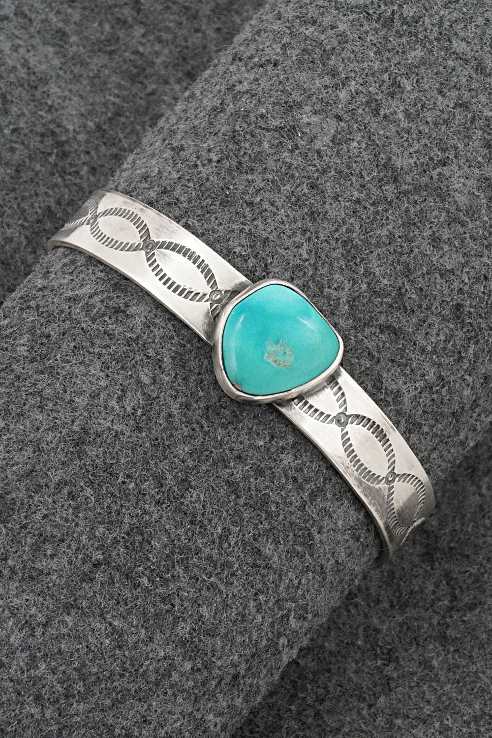Turquoise & Sterling Silver Bracelet - Danny Henio