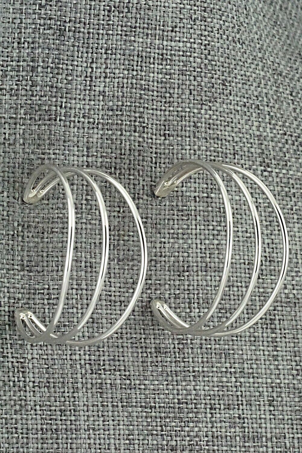 Sterling Silver Hoop Earrings - Elaine Tahe