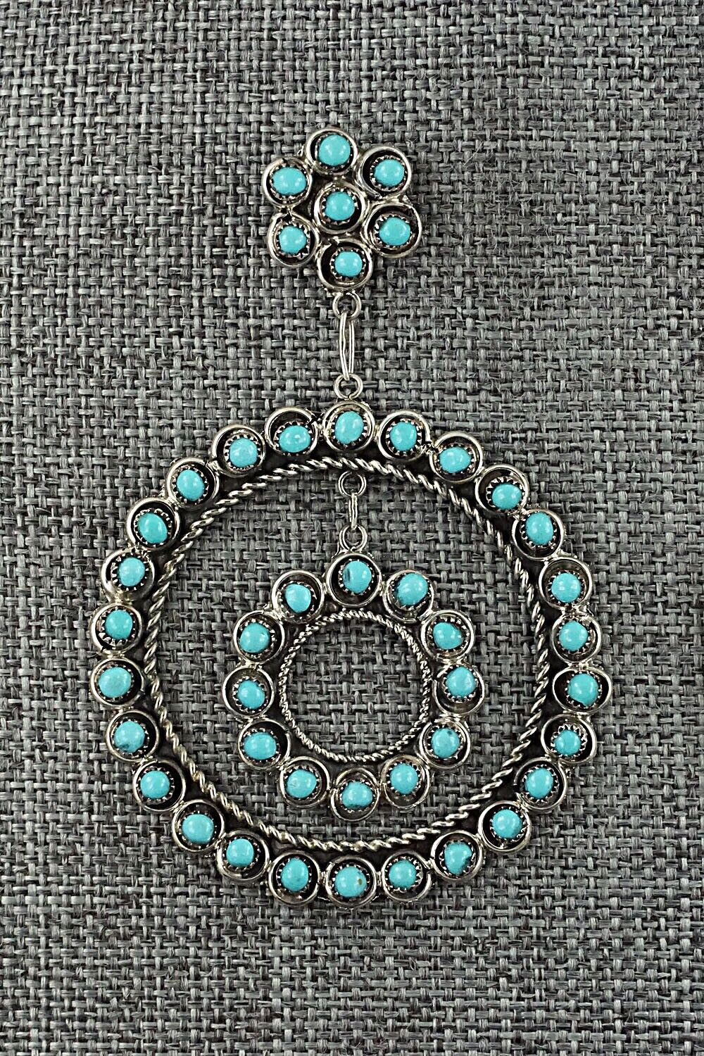 Turquoise & Sterling Silver Earrings - Waylon Johnson