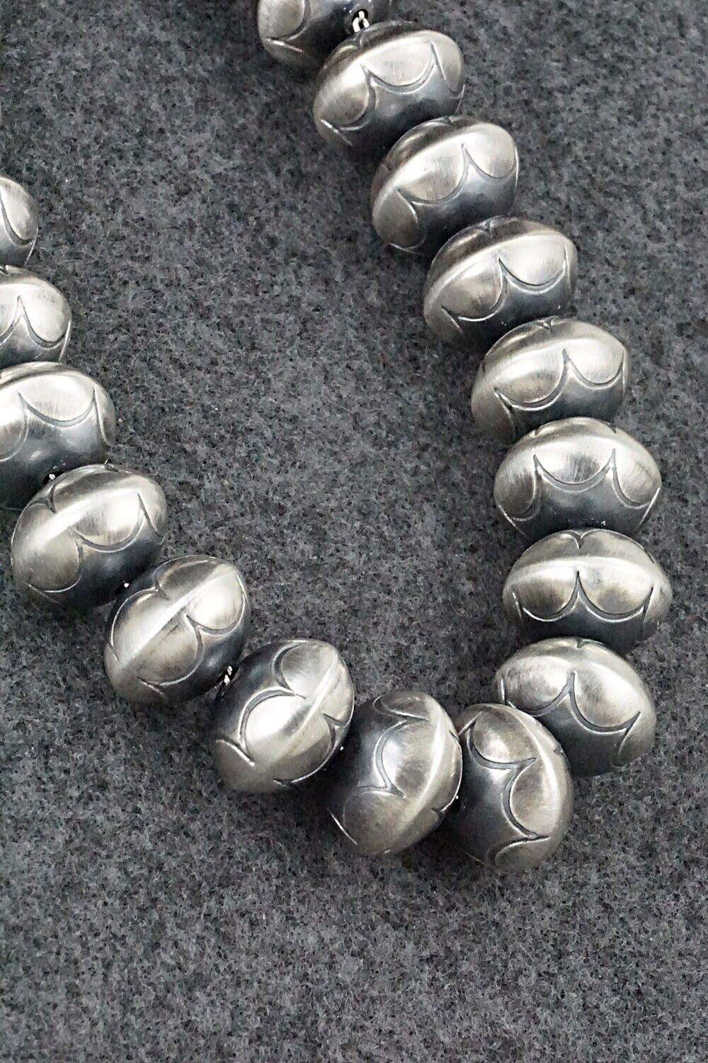 Sterling Silver Navajo Pearl Necklace - Bryannen Halwood