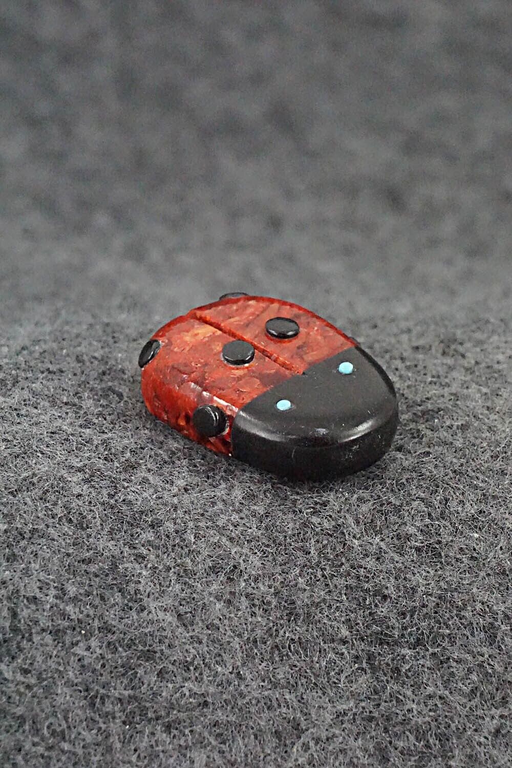 Ladybug Zuni Fetish Carving - Reynold Lunasee