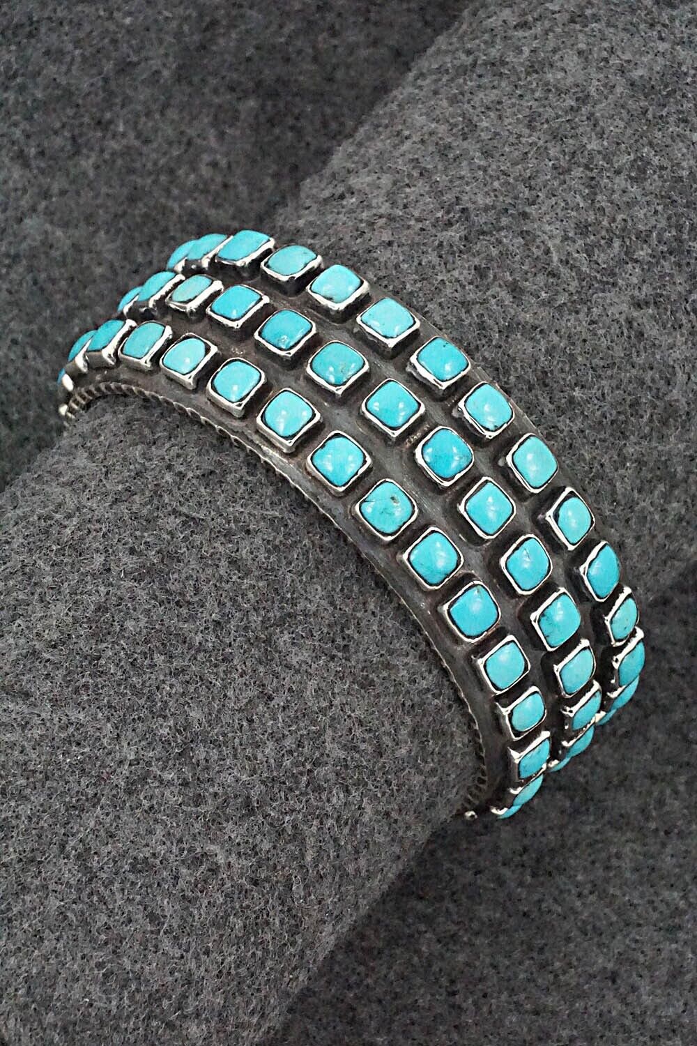 Turquoise & Sterling Silver Bracelet - Ernest Rangel