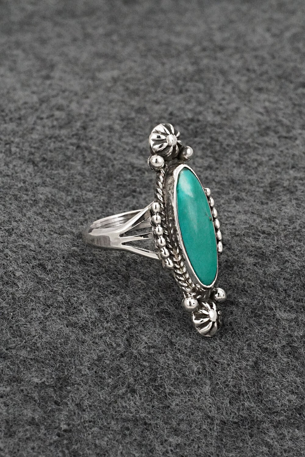 Turquoise & Sterling Silver Ring - Daniel Benally - Size 6