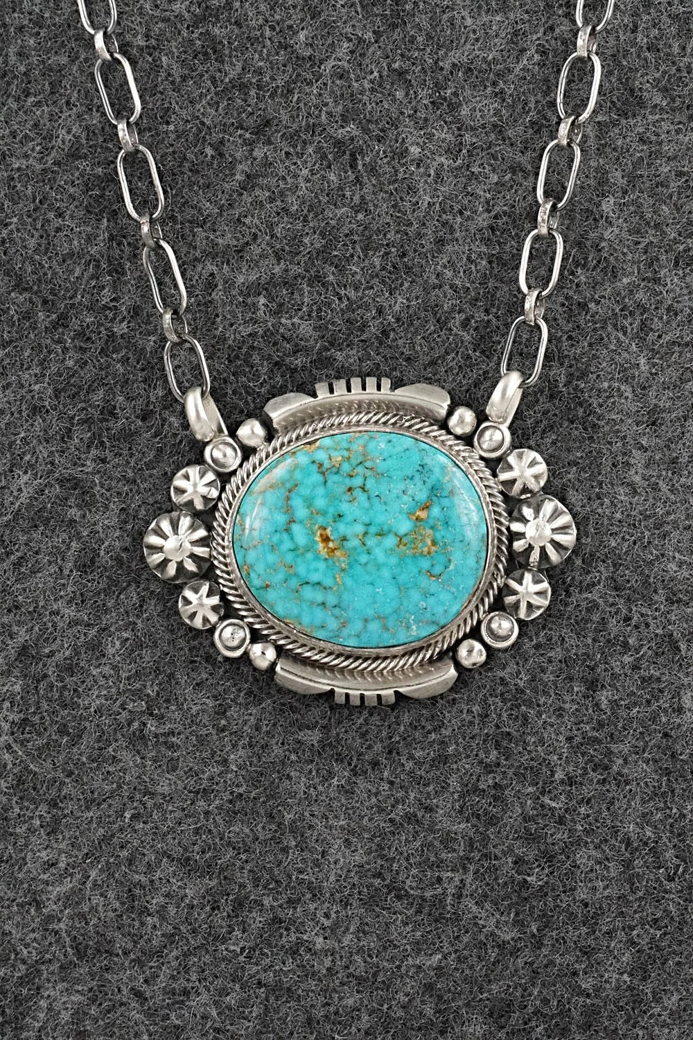 Turquoise & Sterling Silver Necklace - Daniel Benally