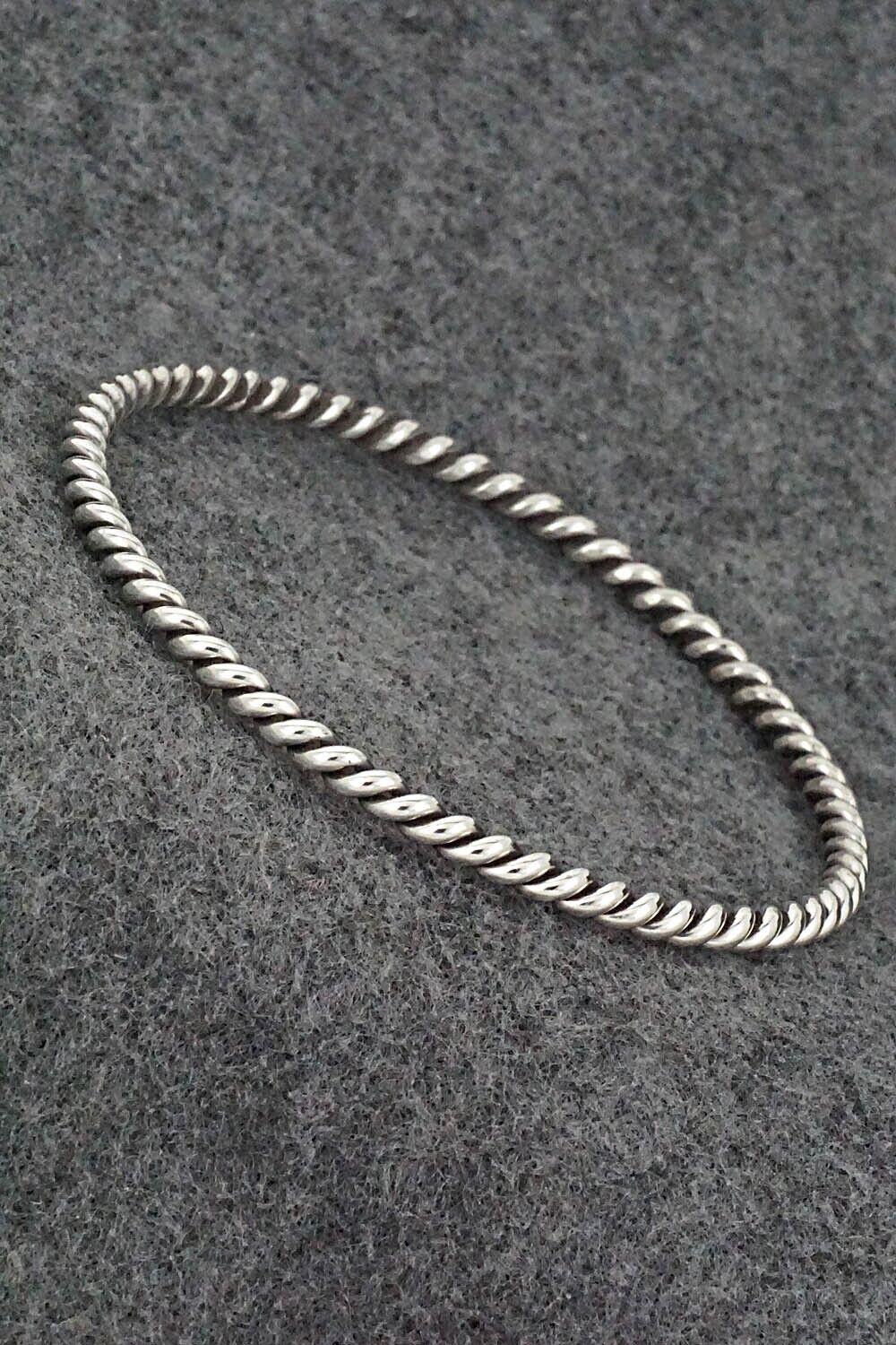Sterling Silver Bangle Bracelet - Elaine Tahe