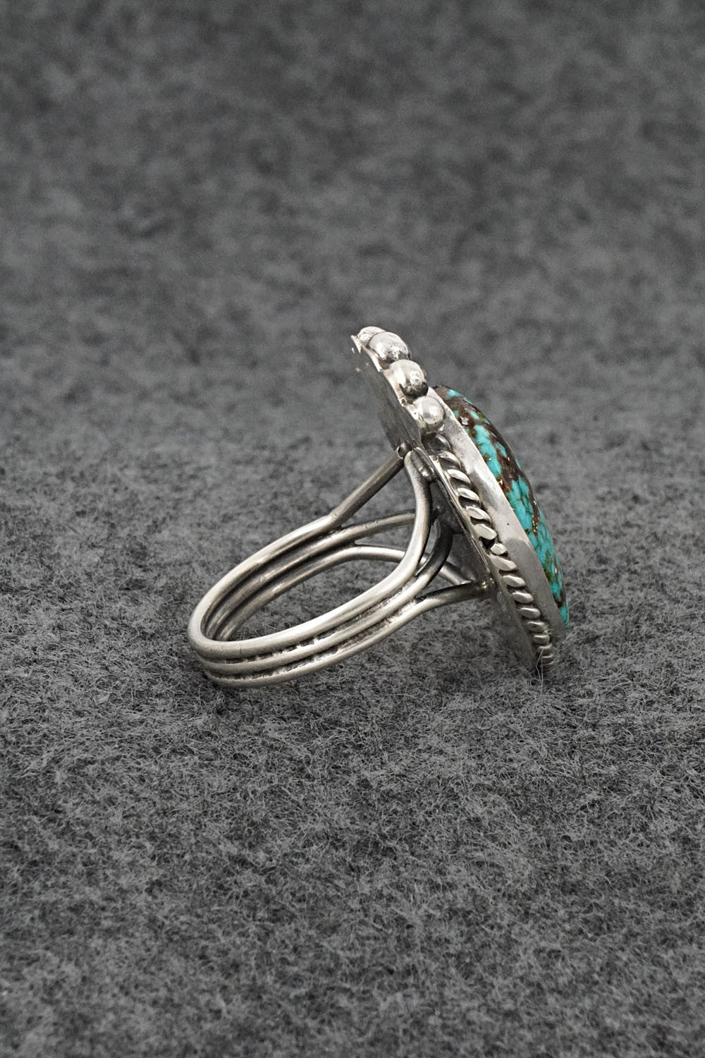 Turquoise & Sterling Silver Ring - Rena Begay - Size 8
