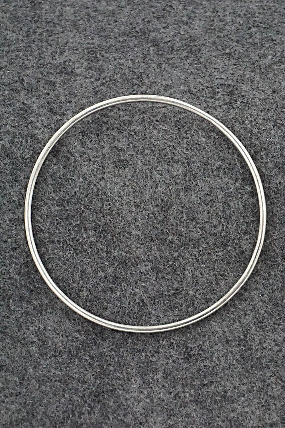 Sterling Silver Bangle Bracelet - Elaine Tahe
