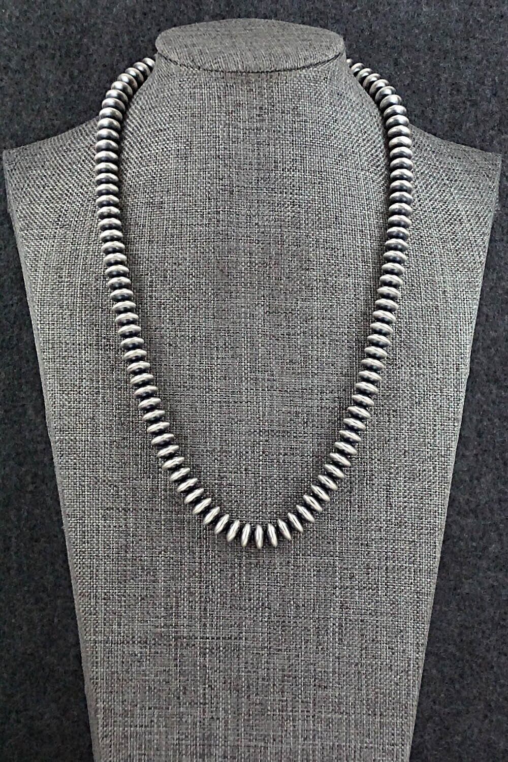 Sterling Silver Navajo Pearl Necklace 18" - Bryannen Halwood